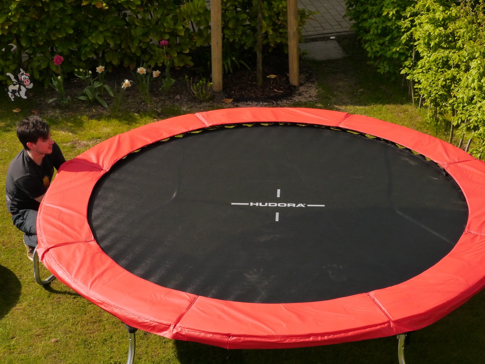 Im Test das Hudora Trampolin Fantastic 300V