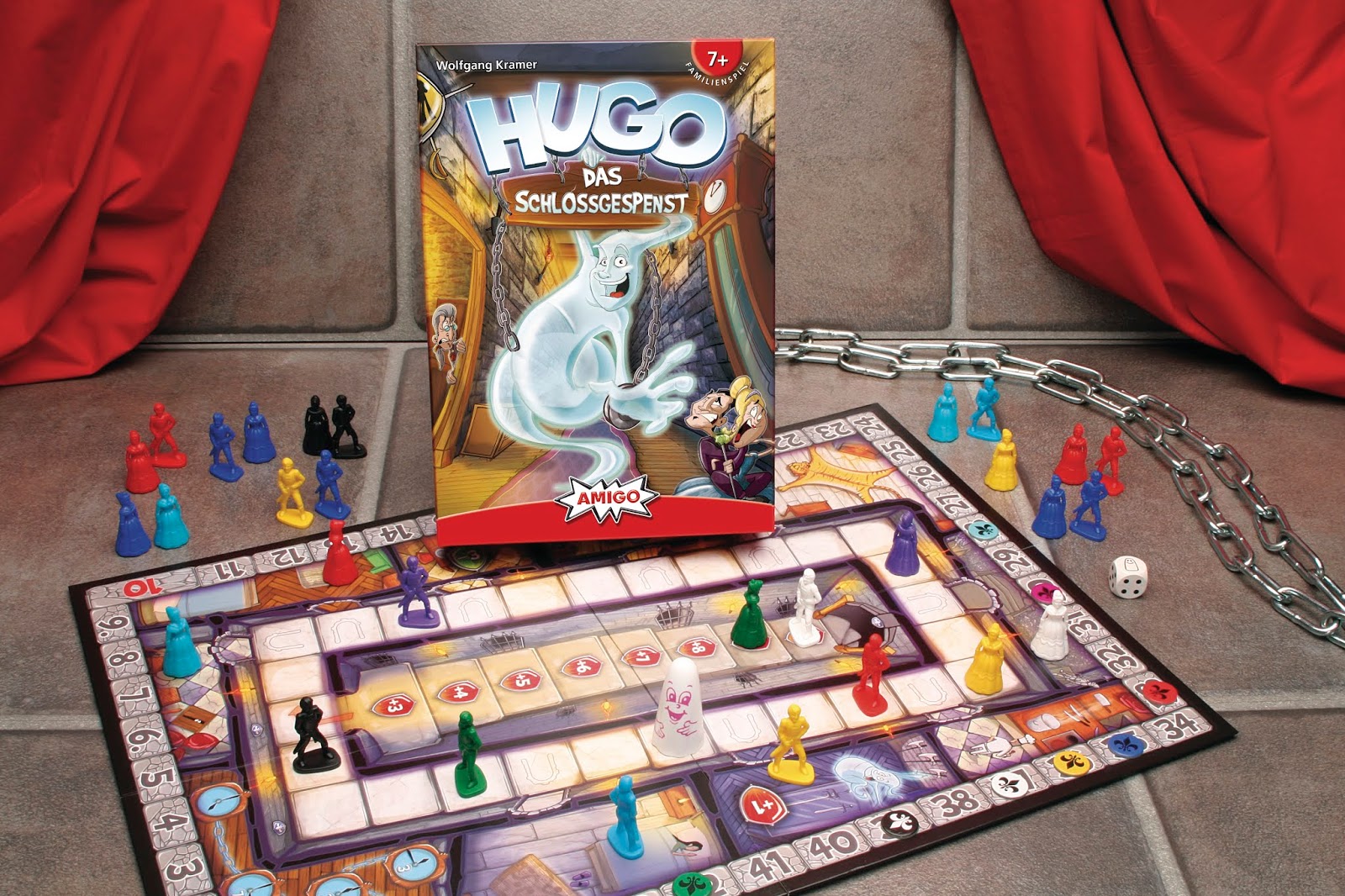 Familienspiel von Amigo - Hugo, das Schlossgespenst für Kinder ab 7 Jahre