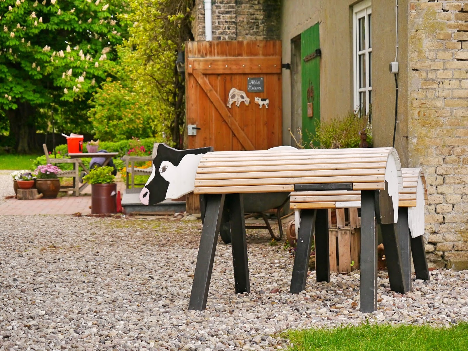 Holzpferde Bauernhof Wichtelweidde