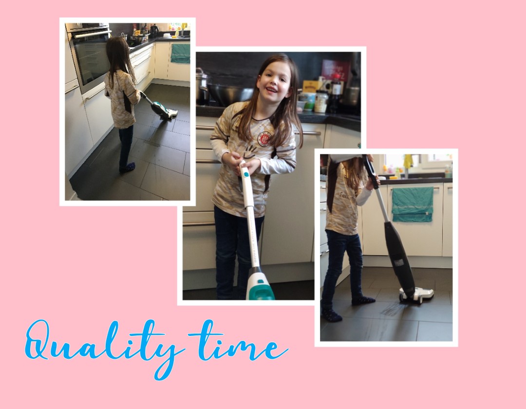 Quality Time auch für Kinder mit dem Akku-Saugwischer von Leifheit