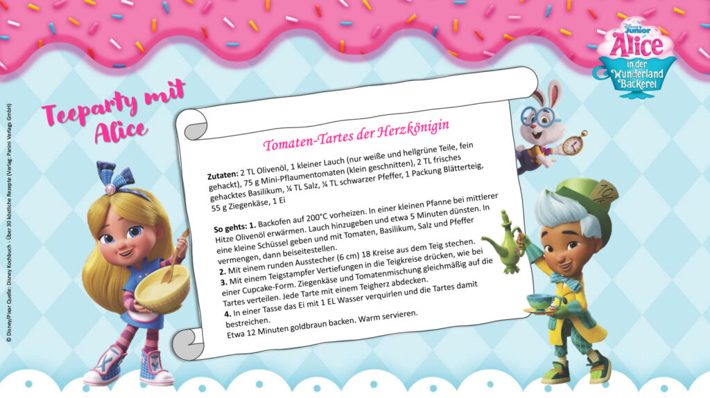Rezepte "Alice in der Wunderland-Bäckerei" Teil 2