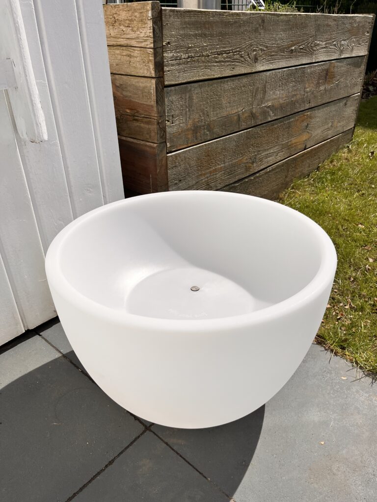 Blumentopf mit LED-Beleuchtung